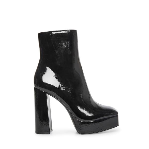 Steve Madden Luisina Lak Enkellaarsjes Dames Zwart | SM-087ID