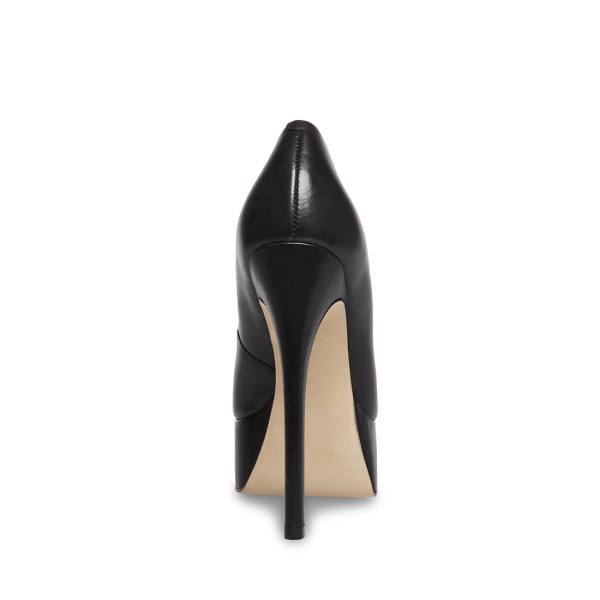 Steve Madden Lust Leren Heel Hakken Dames Zwart | SM-567JM