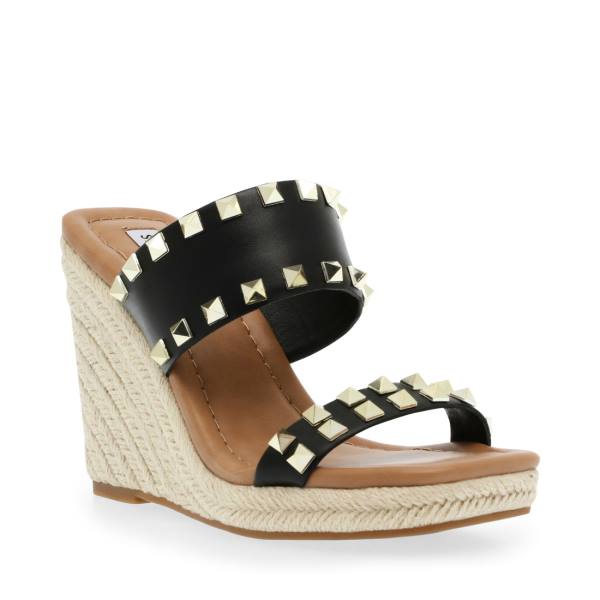 Steve Madden Mackie-s Sandalen Dames Zwart Gekleurd | SM-682VO