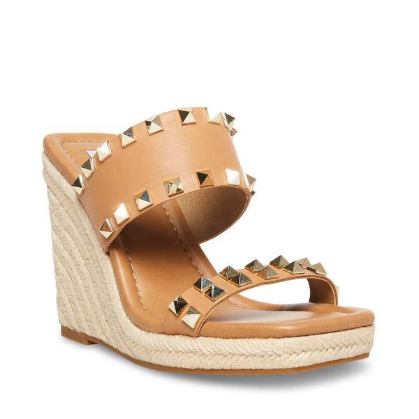 Steve Madden Mackie-s Tan Sandalen Dames Bruin Gekleurd | SM-918DW