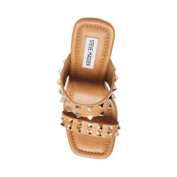 Steve Madden Mackie-s Tan Sandalen Dames Bruin Gekleurd | SM-918DW