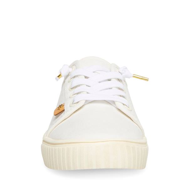 Steve Madden Maevee Natural Sneakers Dames Beige | SM-851JW