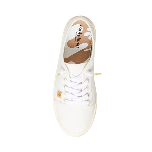 Steve Madden Maevee Natural Sneakers Dames Beige | SM-851JW