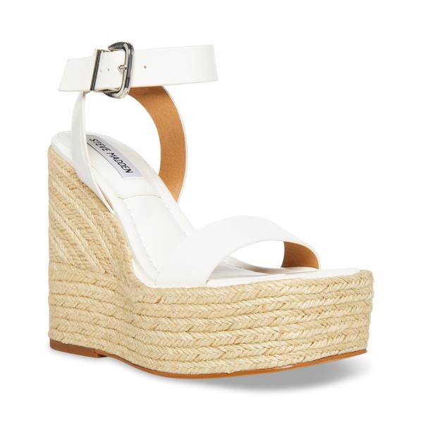 Steve Madden Mallandra Lak Sandalen Dames Wit | SM-796HA