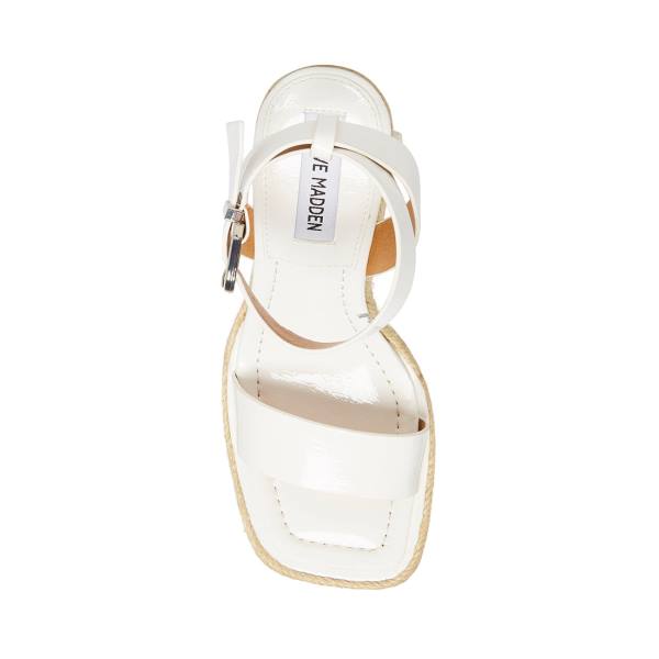 Steve Madden Mallandra Lak Sandalen Dames Wit | SM-796HA