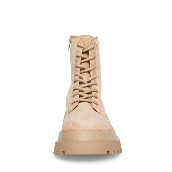 Steve Madden Malvina Taupe Suede Enkellaarsjes Dames Grijs Bruin | SM-793XC