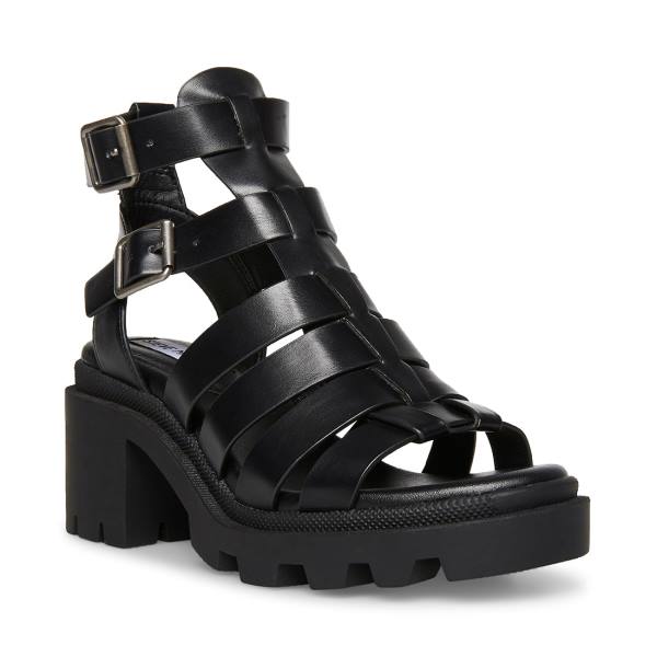 Steve Madden Maxen Sandalen Dames Zwart | SM-275XI