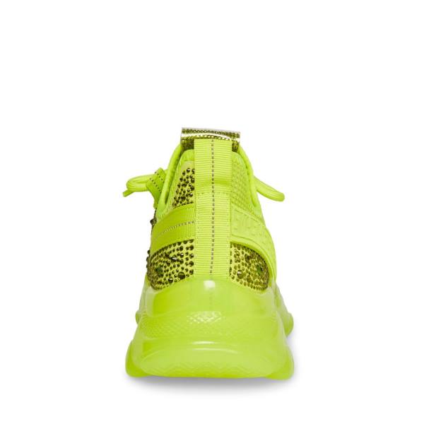 Steve Madden Maxima Lime Sneakers Dames Lichtgroen | SM-390MS