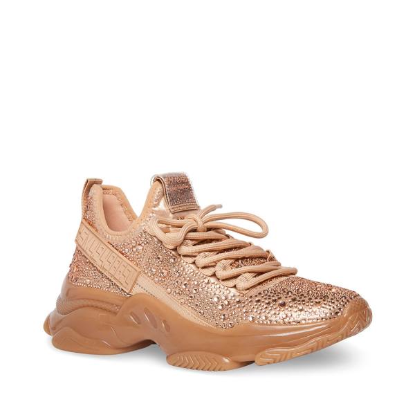 Steve Madden Maxima-r Sneakers Dames Roze Goud | SM-673LV