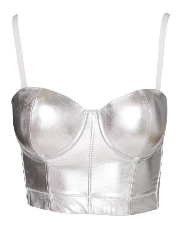 Steve Madden Metallic Bustier Topjes Dames Zilver | SM-796ER