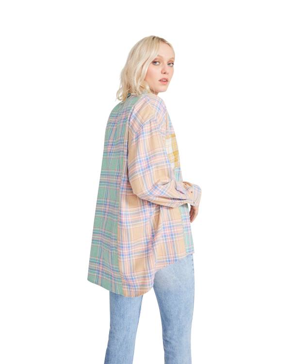 Steve Madden Mint Plaid Topjes Dames Mintgroen Groen | SM-842SK