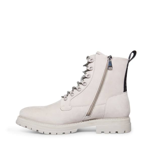 Steve Madden Motto Nubuck Enkellaarsjes Heren Grijs | SM-481PF