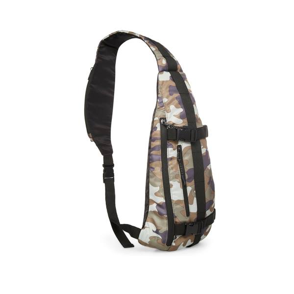 Steve Madden Multi-pocket Sling Camo Schoudertassen Dames Zwart | SM-048XR