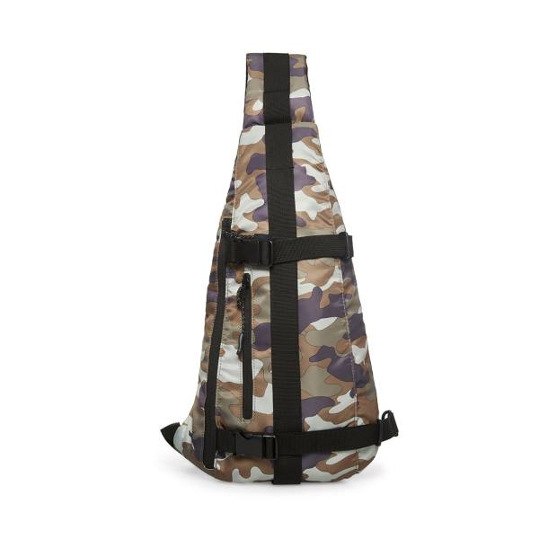 Steve Madden Multi-pocket Sling Camo Schoudertassen Dames Zwart | SM-048XR