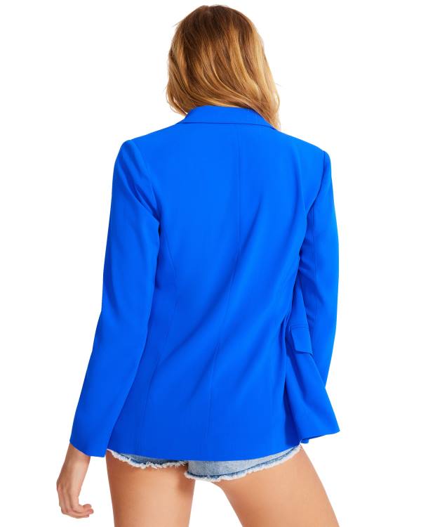 Steve Madden Neon Blazer Jassen Dames Blauw | SM-678WG