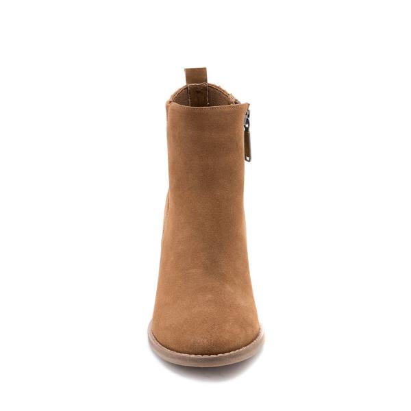 Steve Madden Noa Waterdichte Camel Suede Enkellaarsjes Dames Bruin | SM-694OC