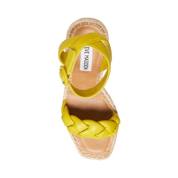 Steve Madden Novah Sandalen Dames Geel | SM-416CA