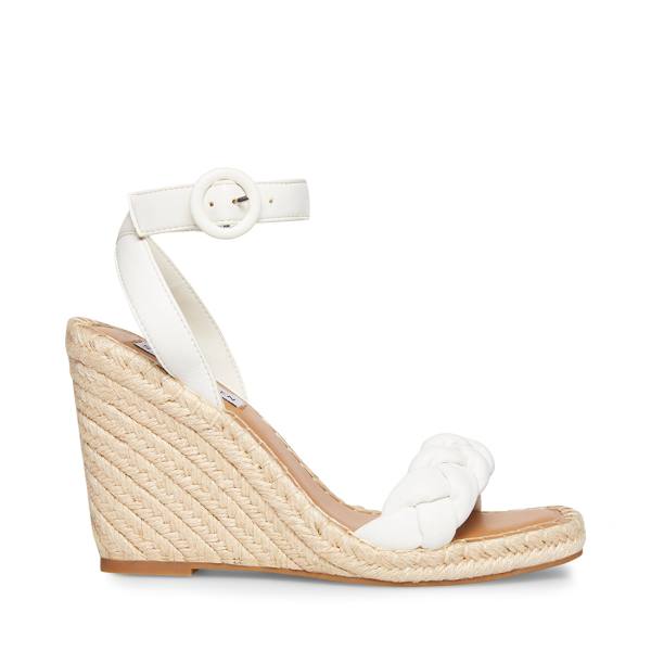 Steve Madden Novah Sandalen Dames Wit | SM-245MA