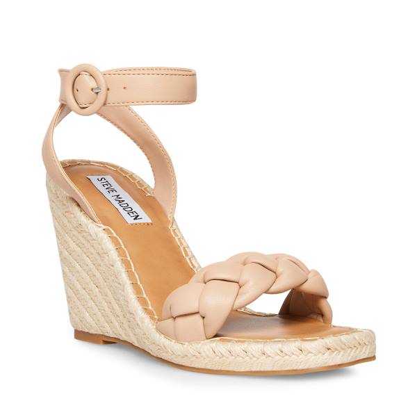 Steve Madden Novah Tan Sandalen Dames Bruin | SM-085ST