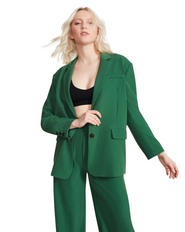 Steve Madden Oversized Blazer Jassen Dames Groen | SM-539YT