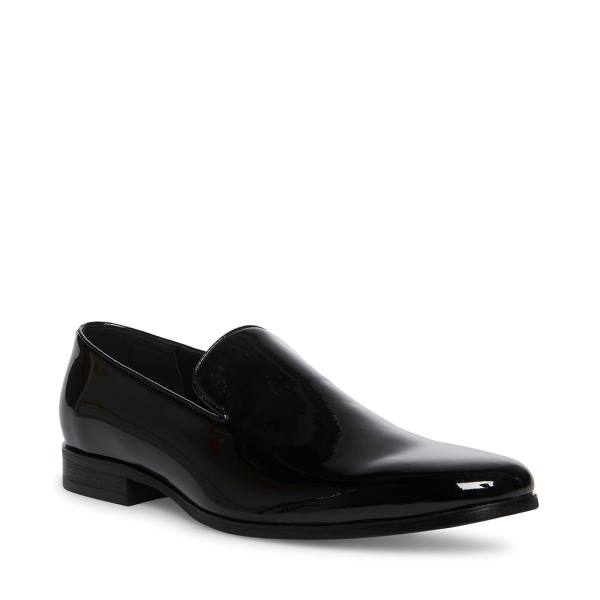 Steve Madden Parigi Lak Loafers Heren Zwart | SM-473KT