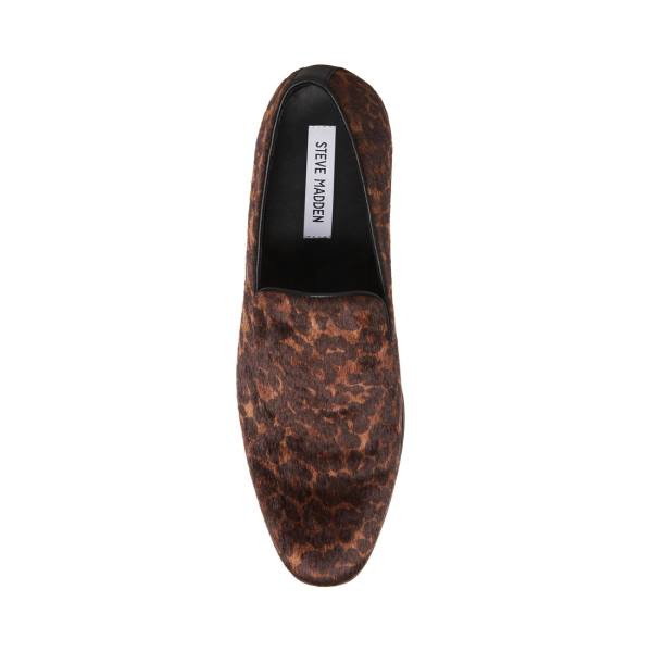 Steve Madden Parigi Leopard Loafers Heren Leopard | SM-762AT