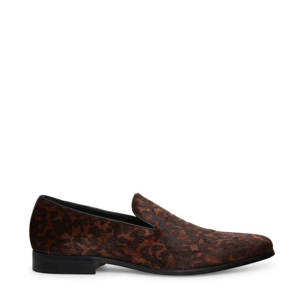 Steve Madden Parigi Leopard Loafers Heren Leopard | SM-762AT