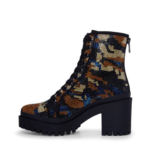 Steve Madden Pass Camo Enkellaarsjes Dames Camo Gekleurd | SM-162GU