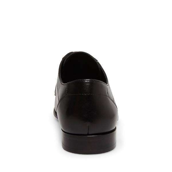 Steve Madden Perris Leren Werkschoenen Heren Zwart | SM-813GH