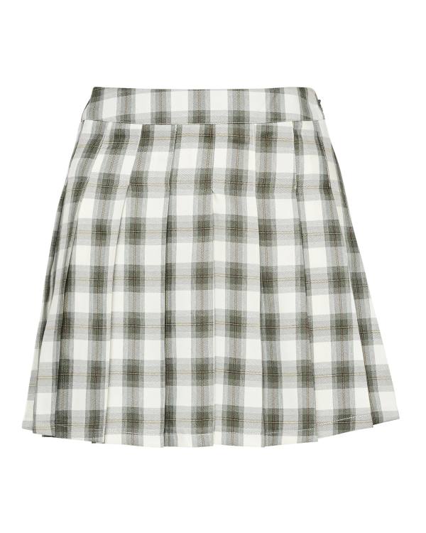 Steve Madden Plaid Pleated Mini Rokken Dames Groen | SM-372NH