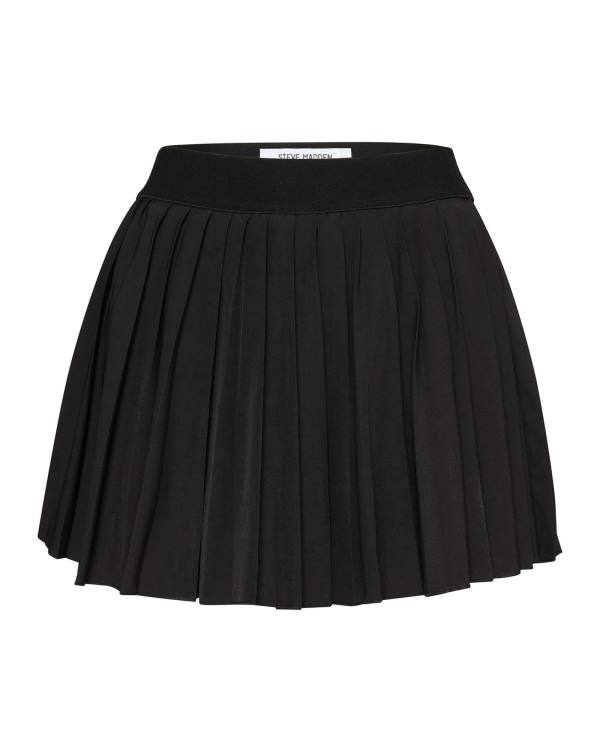 Steve Madden Pleated Tennis Skort Rokken Dames Zwart | SM-852GT