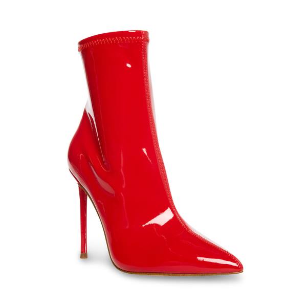 Steve Madden Posse Lak Enkellaarsjes Dames Rood | SM-485JA