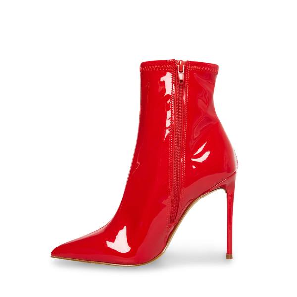 Steve Madden Posse Lak Enkellaarsjes Dames Rood | SM-485JA