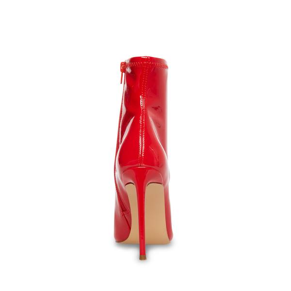 Steve Madden Posse Lak Enkellaarsjes Dames Rood | SM-485JA