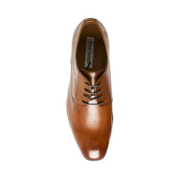 Steve Madden Prey Tan Leren Werkschoenen Heren Bruin | SM-025OA