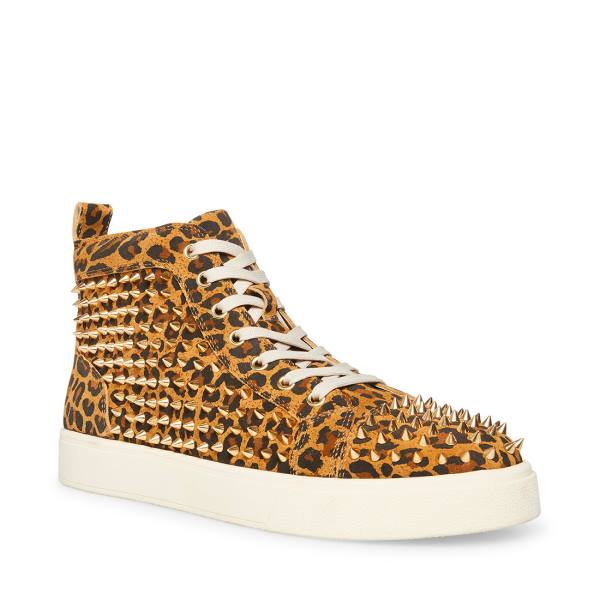 Steve Madden Promoter Leopard Sneakers Heren Leopard | SM-602HQ