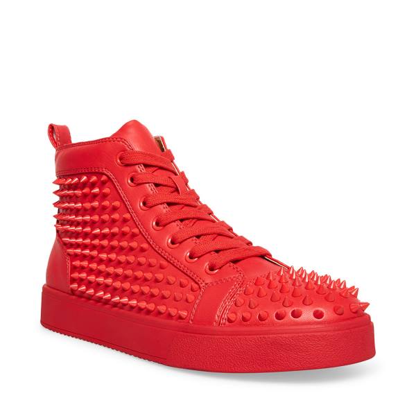 Steve Madden Promoter Sneakers Heren Rood | SM-458FD