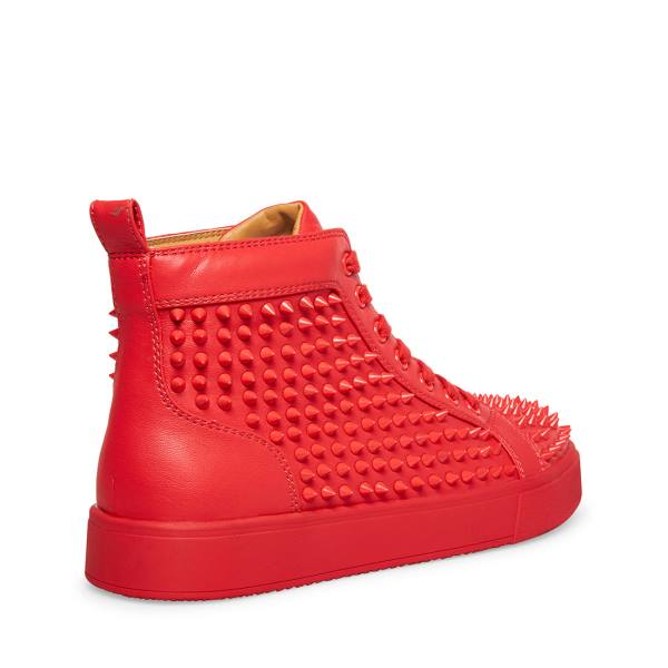 Steve Madden Promoter Sneakers Heren Rood | SM-458FD