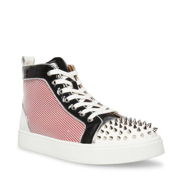 Steve Madden Promoter-s Sneakers Heren Rood Gekleurd | SM-890GC