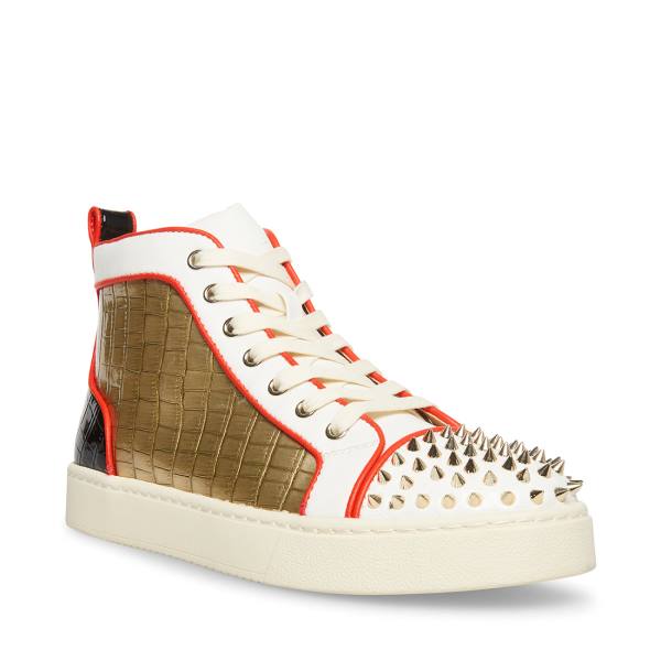 Steve Madden Promoter-s Sneakers Heren Wit Gekleurd | SM-908UE