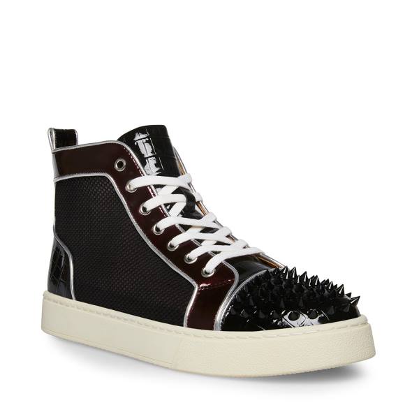 Steve Madden Promoter-s Sneakers Heren Zwart Gekleurd | SM-201TQ