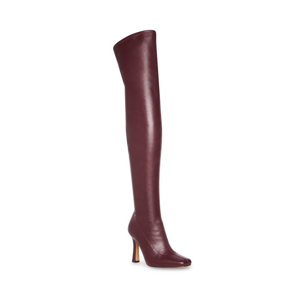 Steve Madden Prowl Burgundy Laarzen Dames Bordeaux | SM-462DC