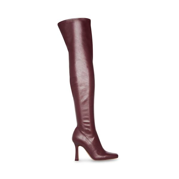 Steve Madden Prowl Burgundy Laarzen Dames Bordeaux | SM-462DC