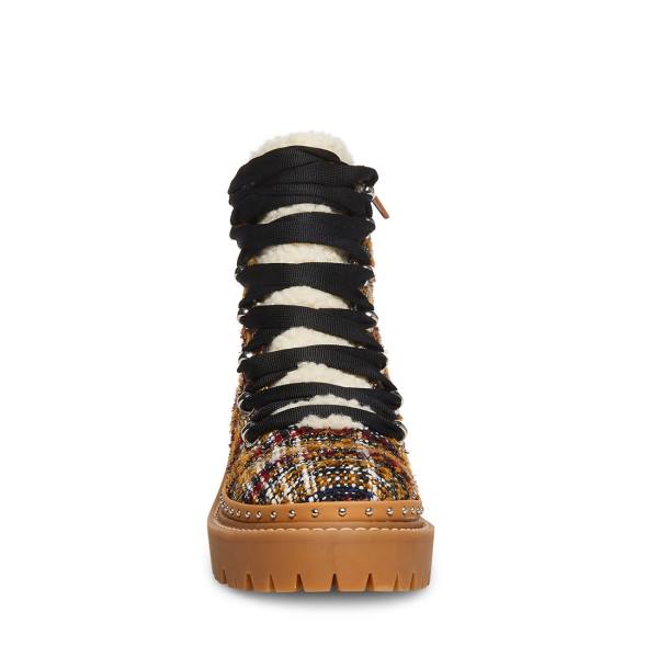 Steve Madden Rainier Rust Enkellaarsjes Dames Rood Gekleurd | SM-235ZC