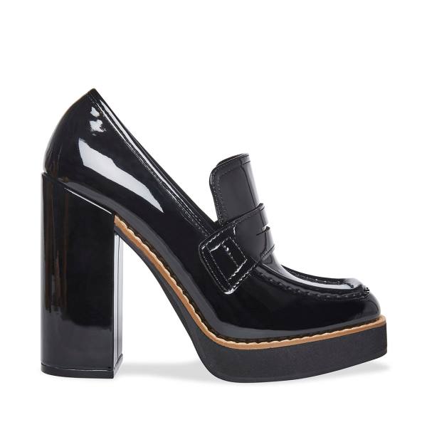 Steve Madden Randy Lak Heel Hakken Dames Zwart | SM-694UP