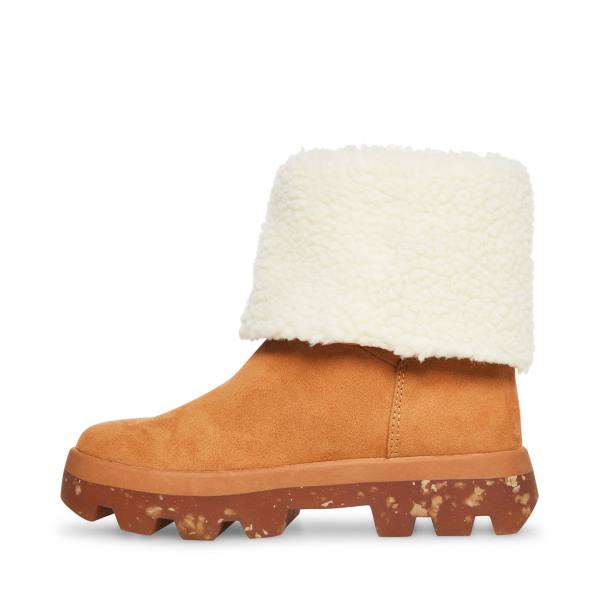 Steve Madden Restt Tan Enkellaarsjes Dames Donkerbruin | SM-625TF