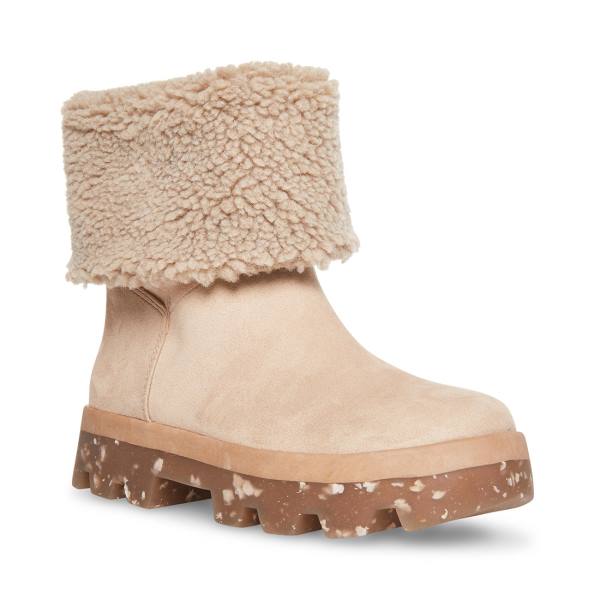 Steve Madden Restt Taupe Enkellaarsjes Dames Lichtgrijs Bruin | SM-872GF