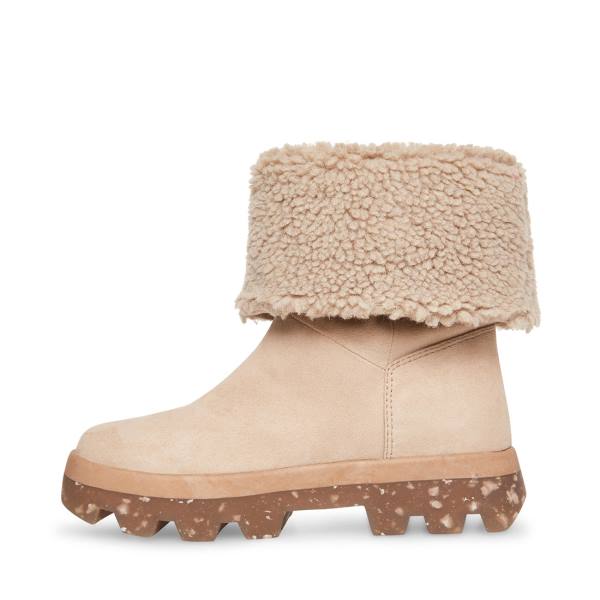 Steve Madden Restt Taupe Enkellaarsjes Dames Lichtgrijs Bruin | SM-872GF