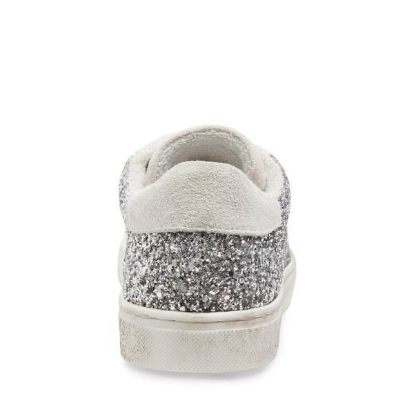 Steve Madden Rubie Glitter Sneakers Dames Zilver | SM-523OI