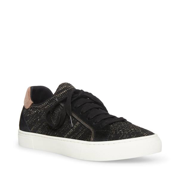 Steve Madden Sanford Sneakers Dames Zwart Gekleurd | SM-170ES